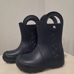 Crocs Kids Navy Blue Rain Boots Size 12C